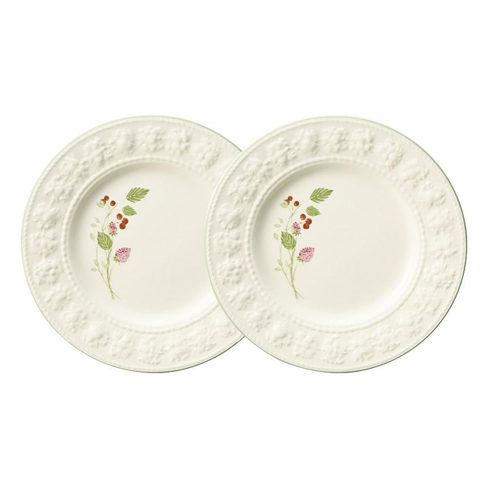 フェスティビティ ラズベリー ペアプレートセット 21cm 電子レンジ温め 食洗機対応 (WW09-1054003)