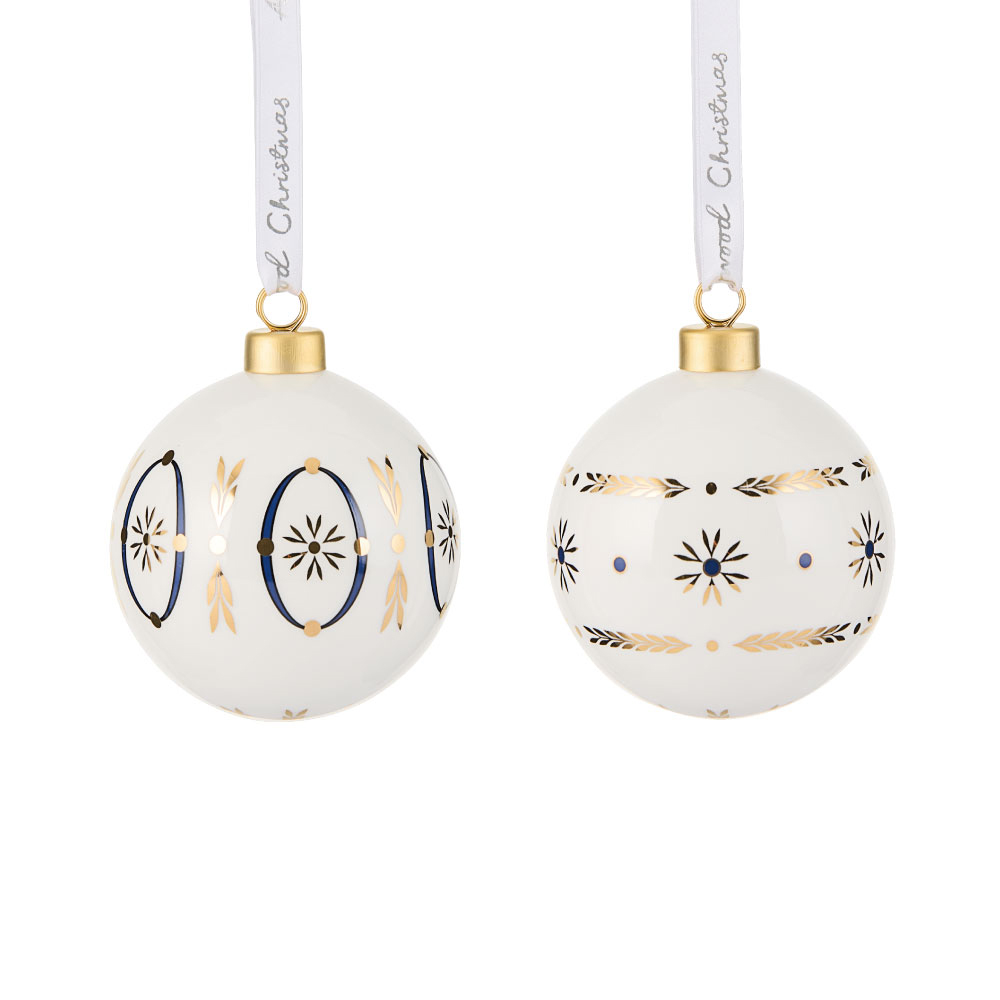 ホリディ オーナメント ルネッサンス ゴールド 7.65cm 2ピース (WW31-1055761)