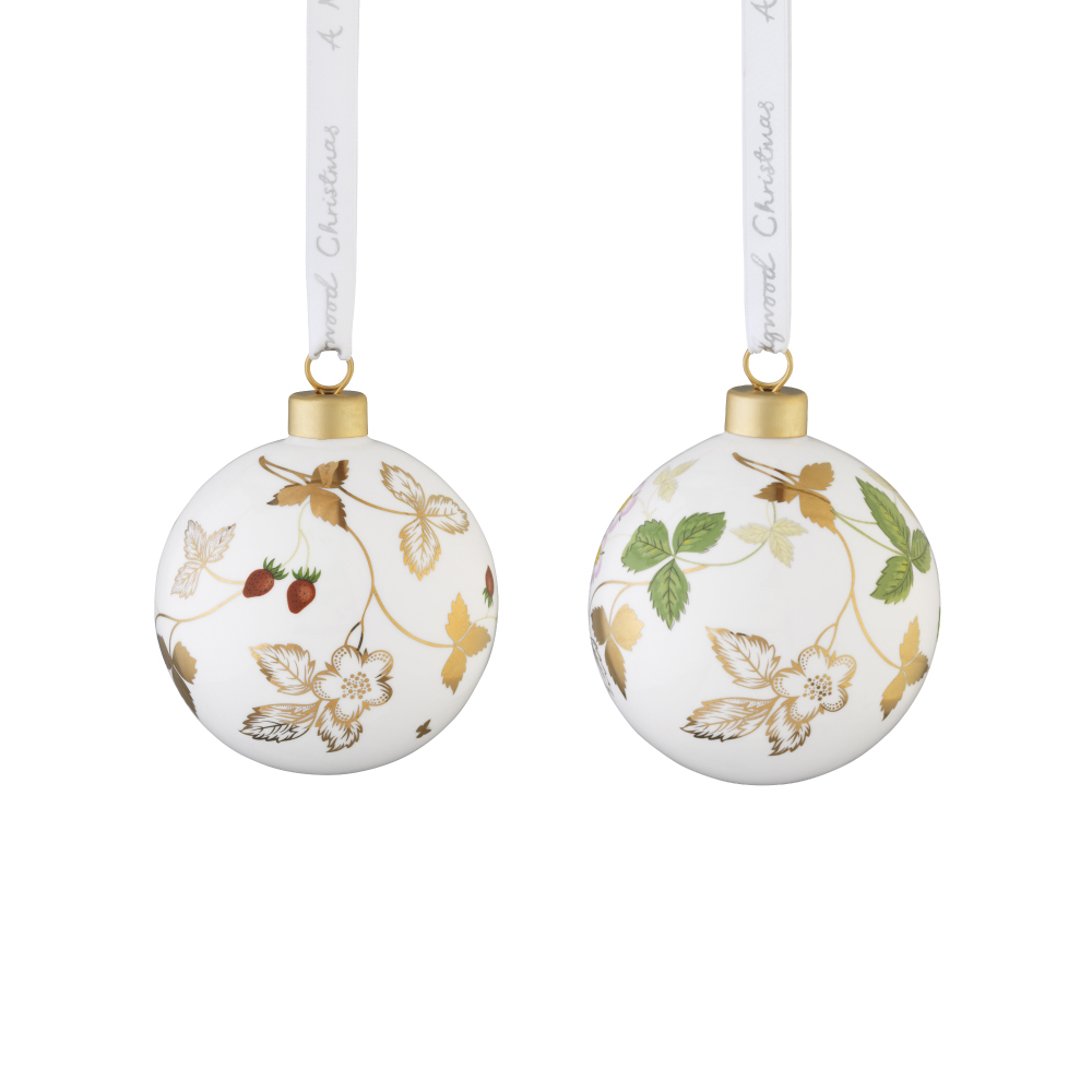 ホリディ オーナメント ワイルドストロベリー 7.65cm 2ピース (WW31-1055762)