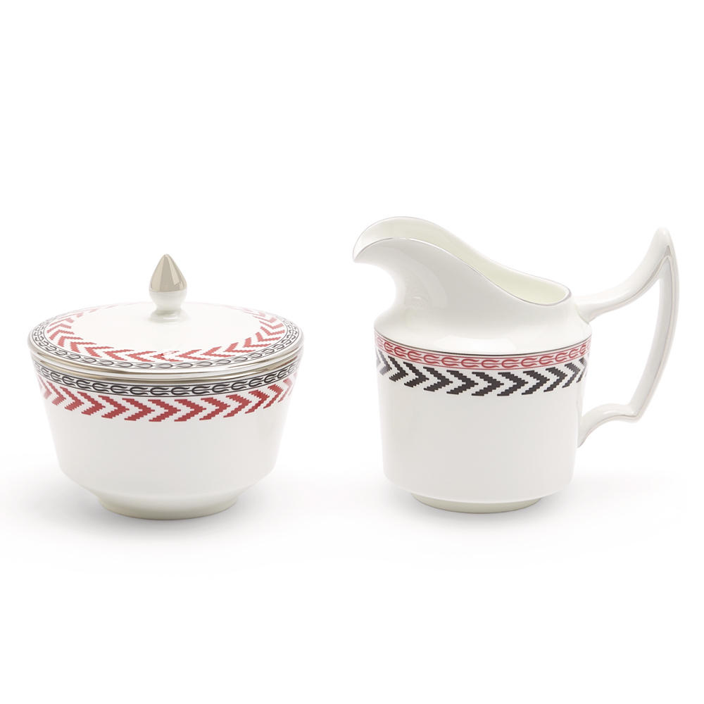 ☆☆【取り寄せ品】 フェスティブ シュガーボックス&クリーマー (WW77-1071091)