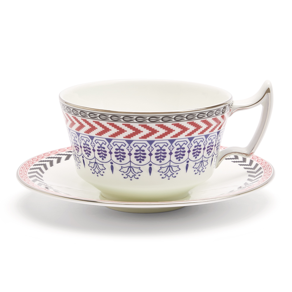 【取り寄せ品】 フェスティブ ティーカップ&ソーサー 280cc (WW77-1071101)